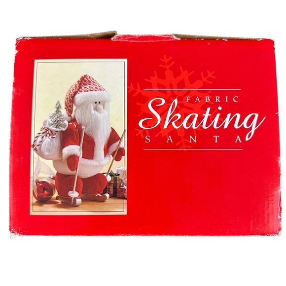 Fabric 13" Skating Santa for Costco - Picture 8 of 13